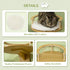 Wall-Mounted Cat Shelf with Cushion, Guardrails, 34 x 34 x 10.5cm
