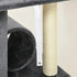 121cm Cat Tree Tower for Indoor Cats Kitten Activity Centre Scratching Post with Bed Tunnel Perch Interactive Ball Toy Grey