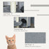 Cat Tree Tower for Indoor Cats 112cm Climbing Kitten Activity Center with Jute Scratching Post Perch Hanging Ball Toy Teasing Rope Dark grey