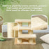 Pet Stairs 3-step Pet Ladder Cat dog Stairs Climb Ladder Cat Tree, Beige