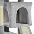 Cat Tree for Indoor Cats 83cm Cat Scratching Post Scratch Board Kitten Tower Climbing Frame Grey