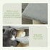 Pet Stairs 3-step Pet Ladder Cat dog Stairs Climb Ladder Cat Tree, Grey