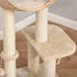 Cat Tree for Indoor Cats 100cm Kitten Climbing Tower Activity Center with Sisal Scratching Post Condo Perch Hanging Balls Teasing Rope Toy Cushion