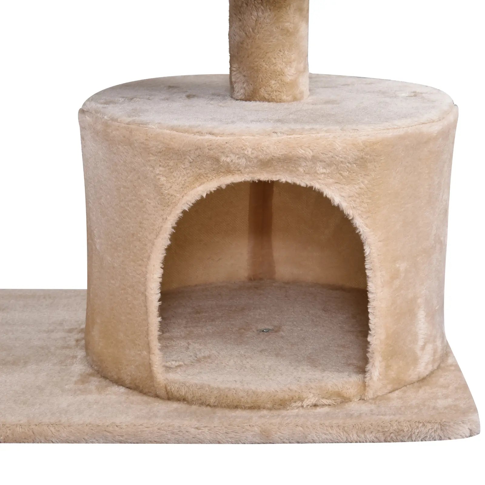 Cat Tree for Indoor Cats with Scratching Post Climbing Tower Kitty Activity Centre Condo Perch Jumping Platforms Beige 60L x 40W x 81H cm