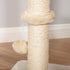Cat Tree for Indoor Cats 100cm Kitten Climbing Tower Activity Center with Sisal Scratching Post Condo Perch Hanging Balls Teasing Rope Toy Cushion