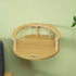 Wall-Mounted Cat Shelf with Cushion, Guardrails, 34 x 34 x 10.5cm
