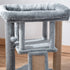 Cat Tree Tower for Indoor Cats CScratching Post Climbing Activity Centre w/Jute Scratching Pad, Toy Ball, Cat House - Grey