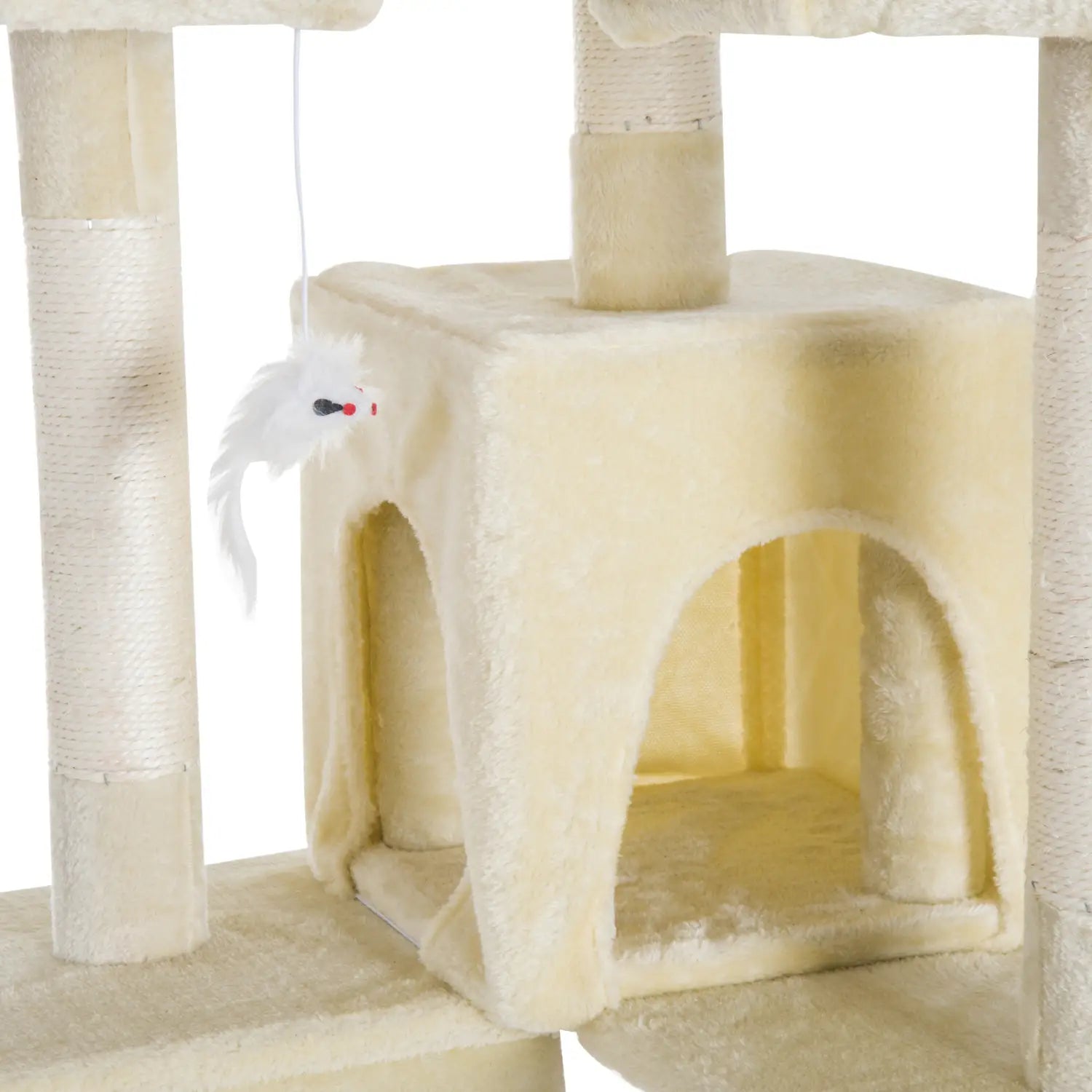 Cat Tree for Indoor Cats Play Tower Activity Center Kitten Scratch Post Climbing Tower 181 cm