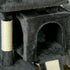 Cat Tree for Indoor Cats 83cm Cat Scratching Post Scratch Board Kitten Tower Climbing Frame Black