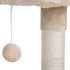 Scratch Post with Bed Cat Tree for Indoor Cats Sisal Scratching Posts Hammock Kitty Activity Centre Beige