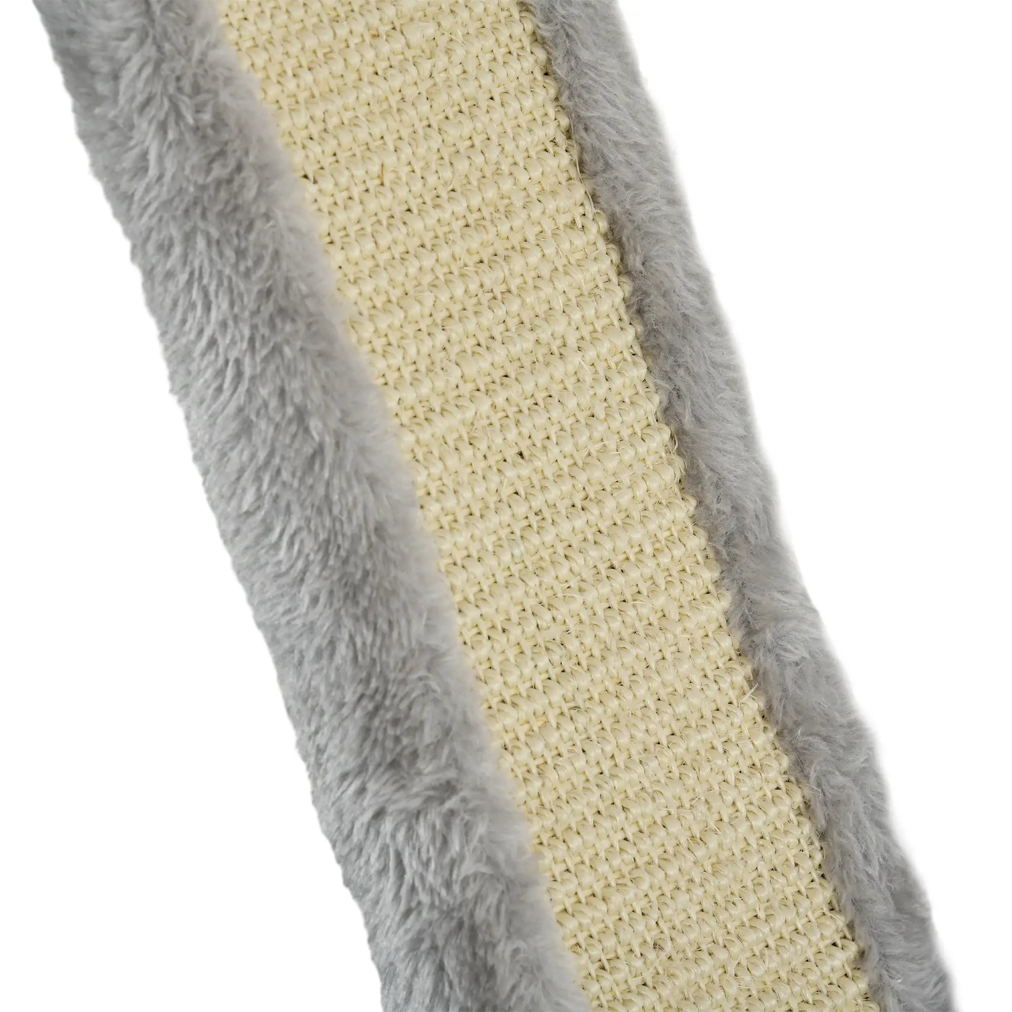 Three-Piece Wall-Mounted Cat Shelves, with Hammock, Ladder, Platforms, Scratching Post - Grey