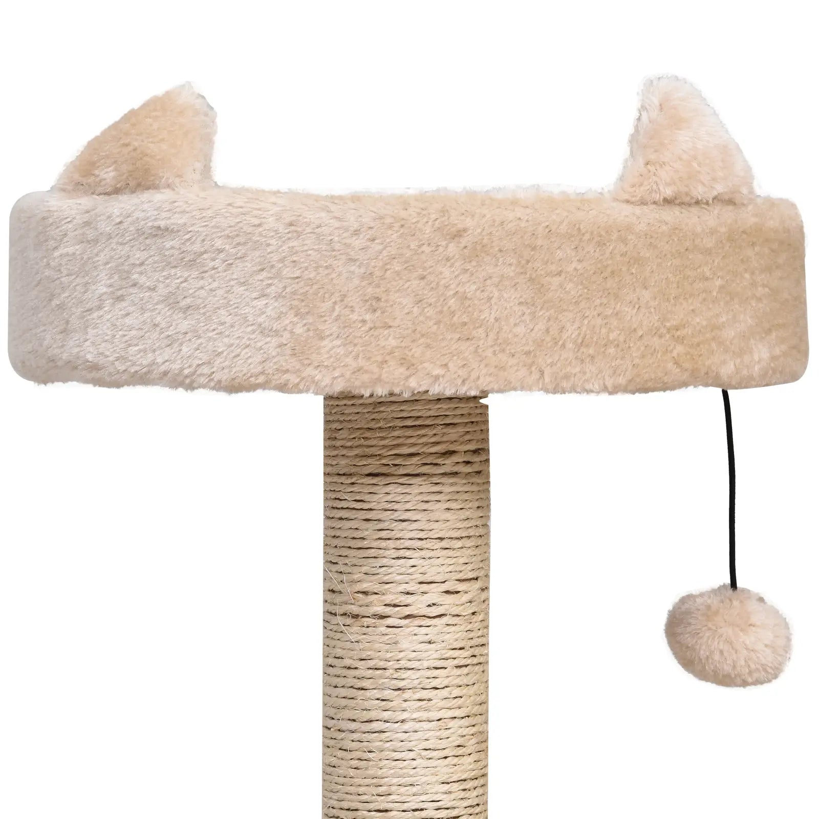 Cat Tree for Indoor Cats with Scratching Post Climbing Tower Kitty Activity Centre Condo Perch Jumping Platforms Beige 60L x 40W x 81H cm