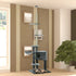 Floor to Ceiling Cat Tree for Indoor Cats Play Tower Climbing Activity Center Scratching Post Platforms Condo Adjustable Height 220-265cm Dark Grey