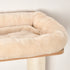 Wall-Mounted Cat Tree, with Cat House, Bed, Scratching Post - Beige