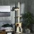 255cm Cat Tree Tower for Indoor Cats, with Scratching Post, Cat House, Platform - Beige