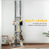 225-255cm Floor to Ceiling Cat Tree, Large Cat Tower w/ Cat Scratching Posts, Ramp, Cat House