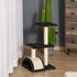 72cm Cat Tree with Scratching Post, Pad for Indoor Cats - Black