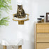 Wall-Mounted Cat Shelf with Cushion, Guardrails, 34 x 34 x 10.5cm