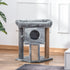 Cat Tree Tower for Indoor Cats CScratching Post Climbing Activity Centre w/Jute Scratching Pad, Toy Ball, Cat House - Grey