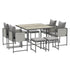Nine-Piece Steel Frame Garden Dining Set - Grey RAFFLE - THIS WILL CLOSE SUNDAY 24th AUGUST