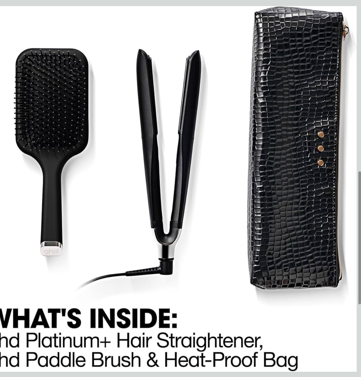**£1 RAFFLE** GHD Platinum+ Hair Straightener & Professional Styler - More Strength, Shine & Colour Protection - for All Hair Types