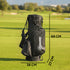 Outsunny Golf Stand Bag 6 Way Full-Length Dividers, Waterproof Golf Bag Grey
