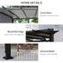 3 x 3(m) Outdoor Pergola, Garden Pergola Gazebo with Adjustable Canopy, Grey