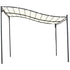 3x3 m Wall Mounted Garden Porch-Black/Cream White