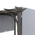 3 x 3(m) Outdoor Pergola, Garden Pergola Gazebo with Adjustable Canopy, Grey