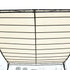 3x3 m Wall Mounted Garden Porch-Black/Cream White