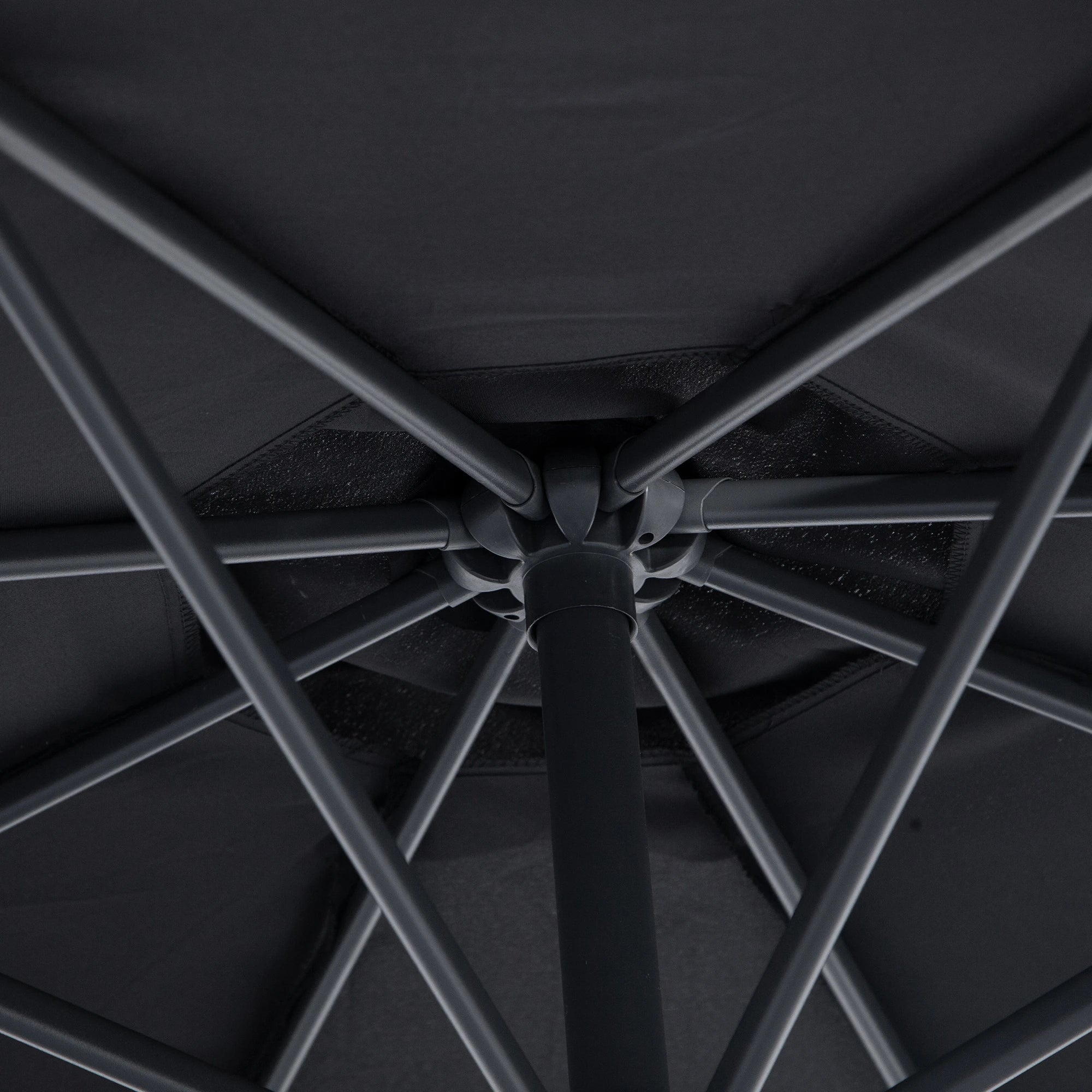 3 m Banana Parasol-Black