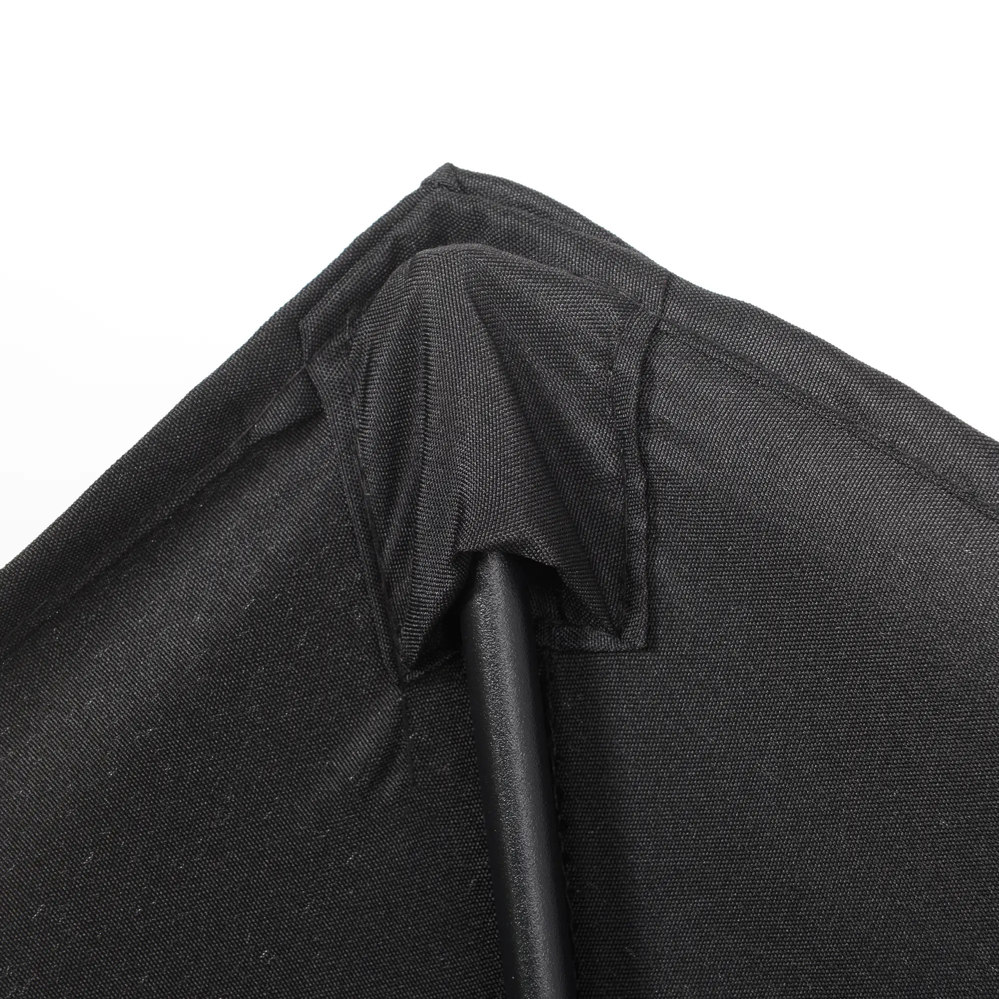 2m Garden Parasol Umbrella, Outdoor Sun Shade with 6 Sturdy Ribs for Balcony, Bench, Garden, Black