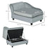 Sofa Chair, with Storage, Cushion, for Small Dogs, Cats - Light Grey