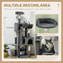 177cm Cat Tree with Scratching Post, Hammock, Cat House - Dark Grey