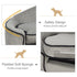 Dog Sofa for XS and S Size Dogs, Pet Chair Bed with Soft Cushion, Cat Sofa Couch with Washable Cover, Wooden Frame, 66.5 x 45 x 35.5 cm, Grey