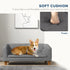 Dog Sofa Bed w/ Soft Cushion for Medium Dogs - Grey
