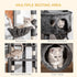 Floor-to-Ceiling Cat Tree for Indoor Cats, 240-260cm Adjustable Cat Tree - Dark Grey