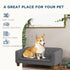 Dog Sofa Bed w/ Soft Cushion for Medium Dogs - Grey