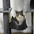 177cm Cat Tree with Scratching Post, Hammock, Cat House - Dark Grey