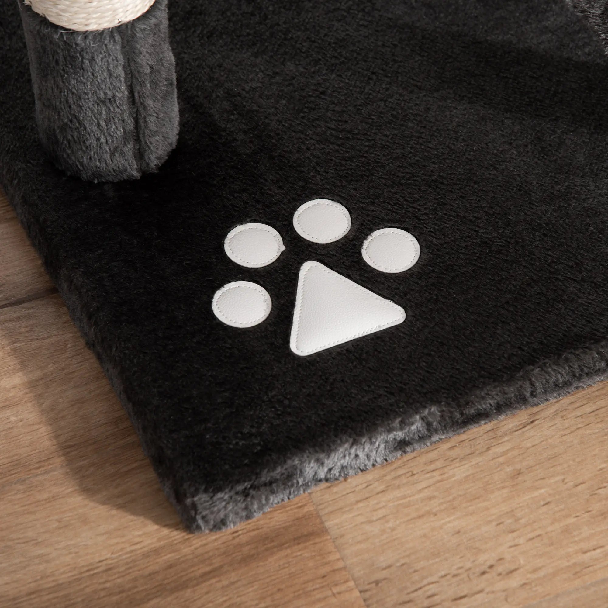 Floor-to-Ceiling Cat Tree for Indoor Cats, 240-260cm Adjustable Cat Tree - Dark Grey
