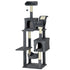 177cm Cat Tree with Scratching Post, Hammock, Cat House - Dark Grey