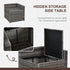 6-Seater Rattan Sofa Furniture Set W/ Cushions, Steel Frame-Grey