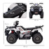 12V Kids Quad Bike with Forward, Reverse Functions, Ride-On ATV w/ Music, LED, Headlights, for Ages 3-5 Years - White