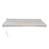 2.95Lx2.5M Retractable Manual/Electric Awning-Cream White/White