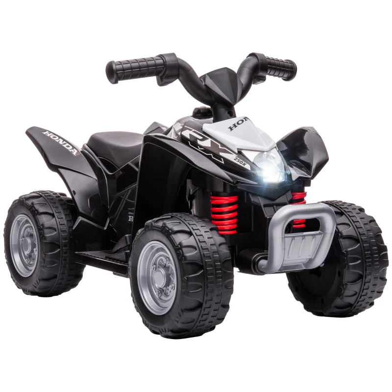 Honda Licensed Kids Electric Quad Bike, 6V ATV Ride On for Ages 1.5-3 Years, Black