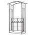 Garden Outdoor Entrance Arch with Door Outdoor Patio Decoration for Rose Trellis Arbour Climbing Plant 131L x 49W x 200Hcm