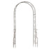 Metal Garden Arch Trellis, Decorative Arbour Archway for Walkway Path Ceremony Wedding Party, 120 x 30 x 226cm