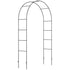 Outdoor Garden Arch, Metal Garden Arbor for Climbing Plants, Roses, Vines, Wedding Arch for Outdoor, 140L x 40W x 240H cm, Black