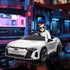 Audi Licensed 12V Kids Electric Ride-On, with Remote Control, Suspension System, Lights, Music, Motor - White