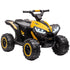 12V Ride-On Quad Bike w/ Music, Horn, for Ages 3+ Years - Yellow